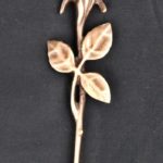 Bronzeornament langstielige Rose