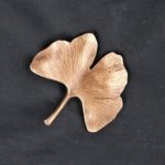 Bronzeornament Ginkgoblatt